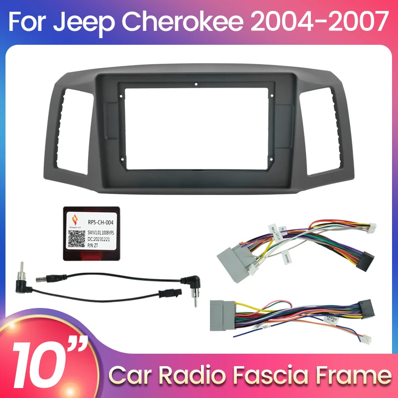 For Jeep Grand Cherokee 2004-2007 Android Car Radio Optional Accessories Panel Fascia Frame Power Cord Kits Bezel Bracket Trim