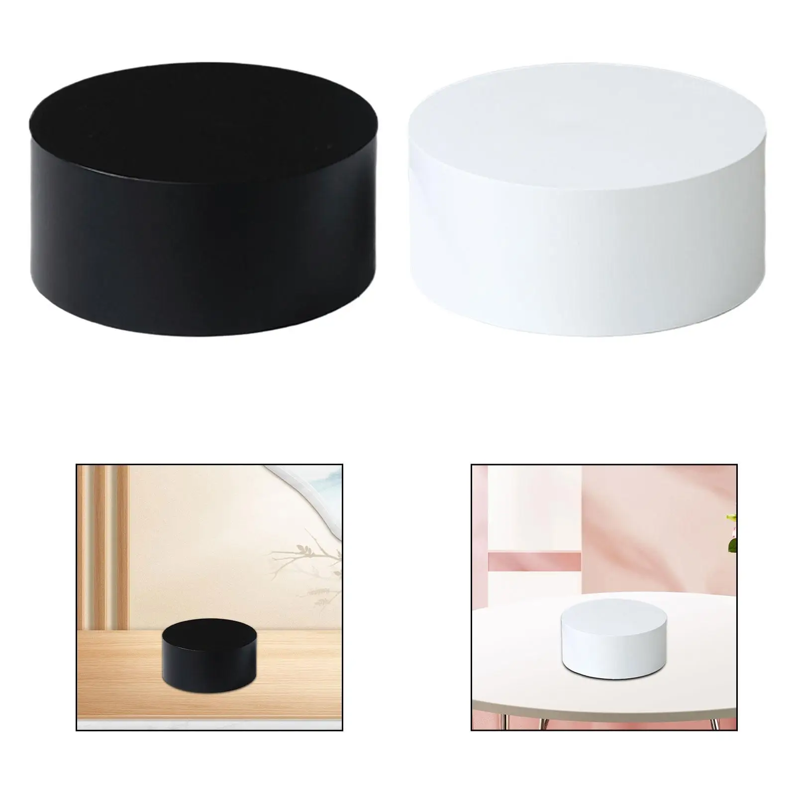 Picture 5: Statue Heightening Base Tabletop Round Base Acrylic Base Multiuse Display Stand for Commercial Use Store Bedroom Cafe Show