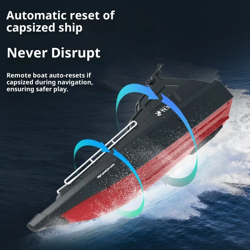 เรือควบคุมระยะไกลไฟฟ้า AL727 กำลังสูง ความเร็วสูง กันน้ำ ขนาดใหญ่ สำหรับเด็กและเด็กผู้ชาย ของเล่นน้ำ