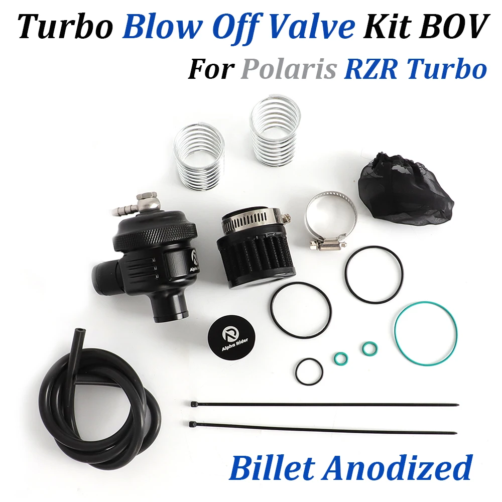 1 Set Billet Blow Off Valve Kit For Polaris RZR BOV XPT XP4T XP S PRO Turbo R 2016-25