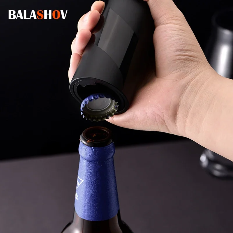 Automatic Pop-up Bottle Opener Beer Soda Cap Household Party Portable Corkscrew Kitchen Accessories