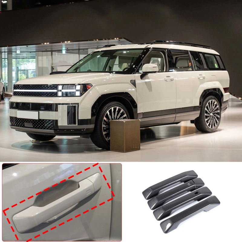 

For Hyundai Santa Fe 2023 2024 Car Door Handle Sticker Exterior Door Handle Cover Trim Car Accessories