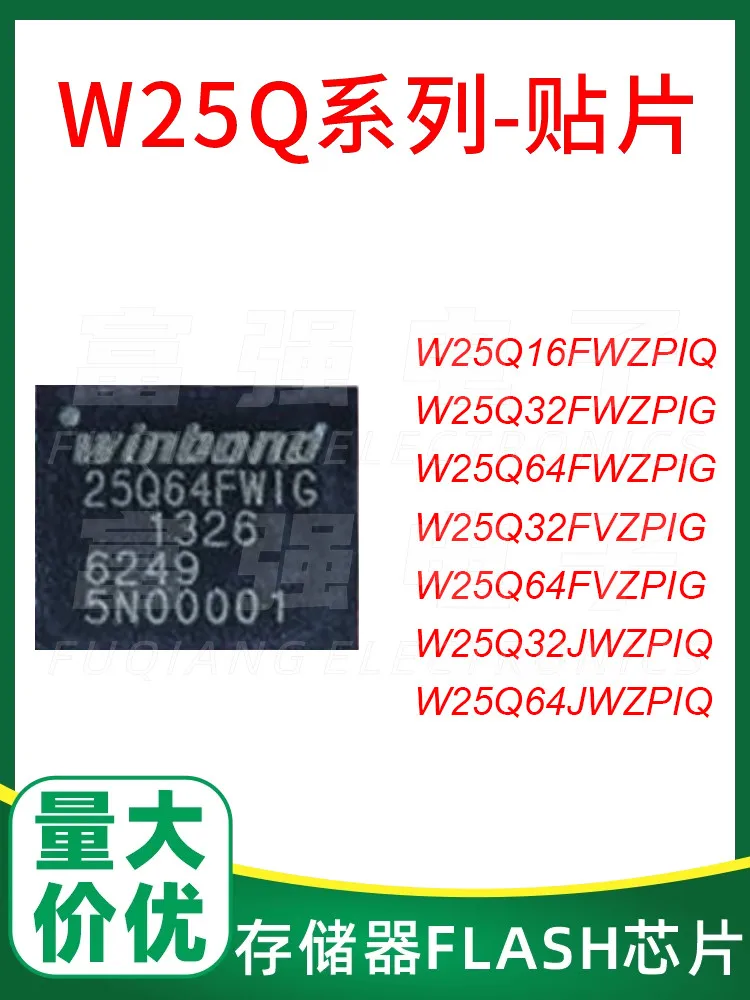 

W25Q64 32 16 FWZPIG FWZPIQ FVZPIG JWZPIQ FWIG FVIG JWIQ FWIQ