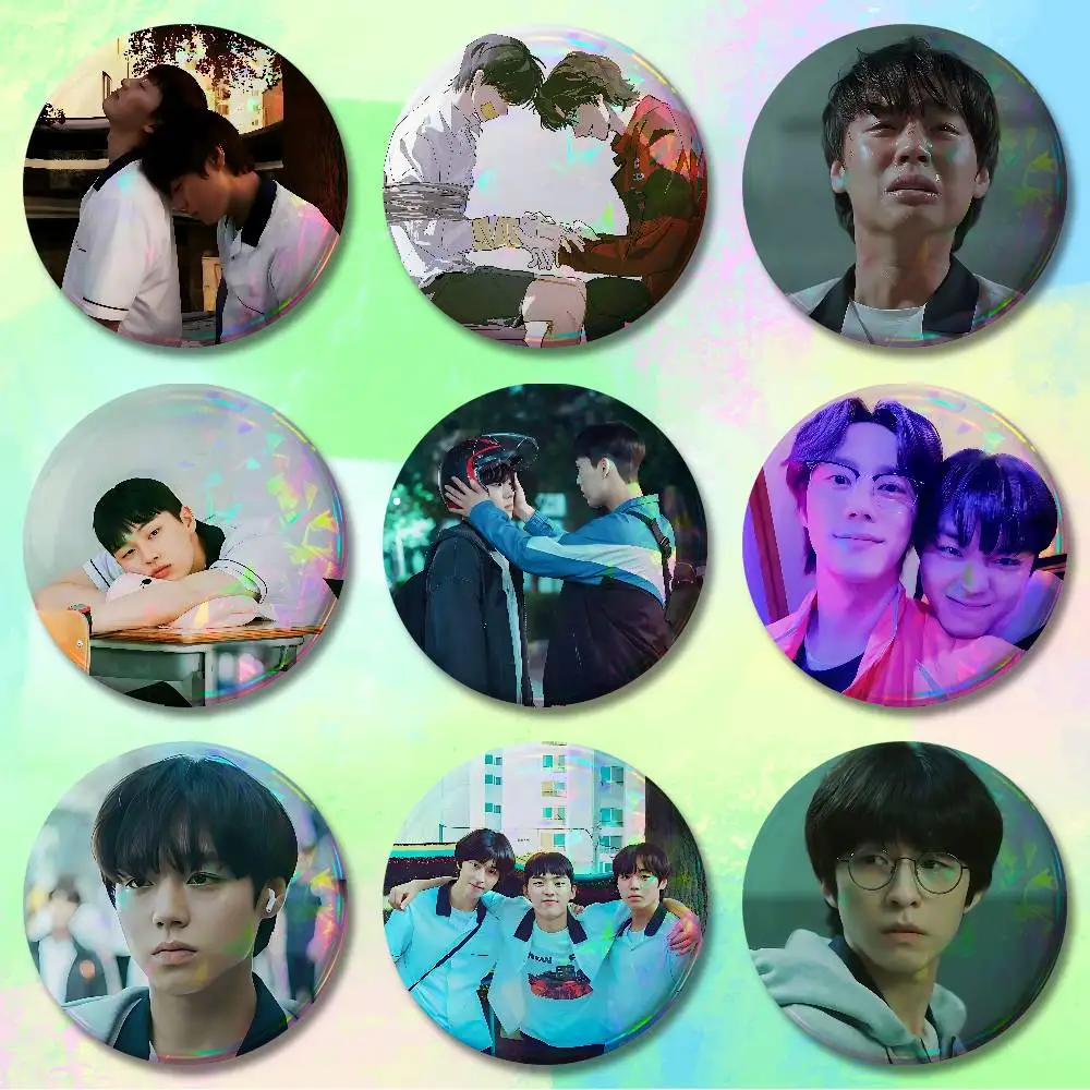 TV W-Weak H-Hero Class 2 32mm 58mm 75mm 44mm 25mm Anime Badges Brooches DIY Pins Decorations Birthday Gifts
