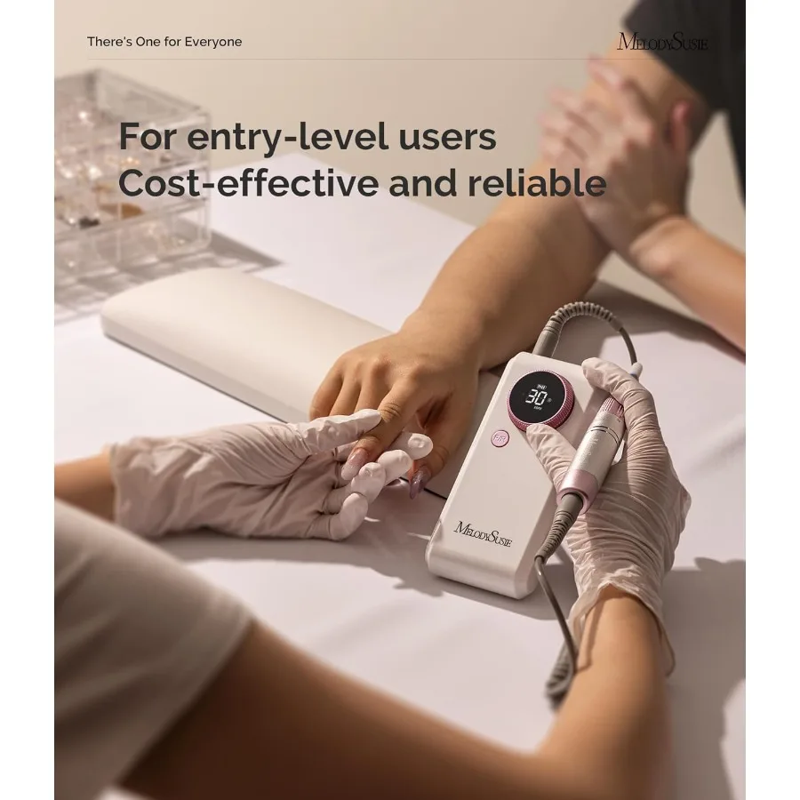 Profesjonalna frezarka do paznokci 2 w 1, 30000 RPM SC330G, elektryczna pilka do paznokci ze stojakiem do polerowania i usuwania żelu, przenośna