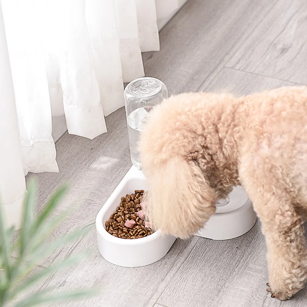 

500Ml Automatic Bowl Durable Thickened Safe Eco-Friendly Anti-Slip Adjustable Angle Pet Double Food Water Container For Cat Dog