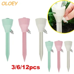 3/6/12Pcs Automatic Flower Watering Device Timing Adjustable Drip Water Seepage Device Potted Plant Irrigation Tool For Flowers