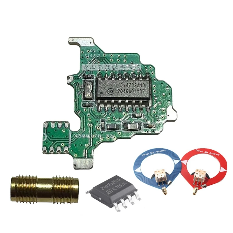 SI4732 Radio Modification Module For Quansheng UVK5/UVK6 Short Wave FM Modification Module+2M Chip+2Xdonut Antenna