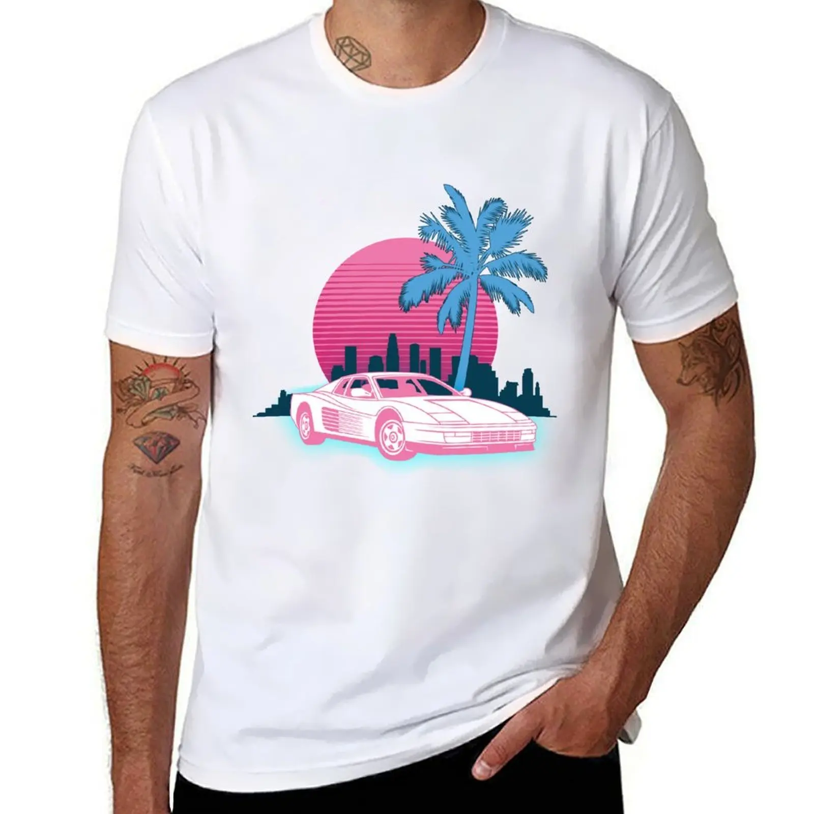 

Miami Vice Testarossa T-Shirt t shirt man luxury t shirts for man graphic tees t shirts for man graphic vintage T-shirt