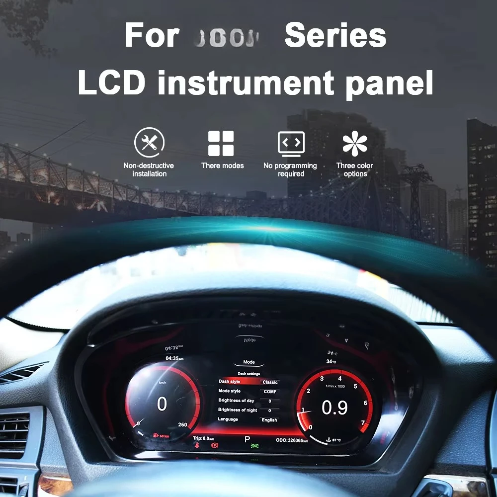 Digital Cluster Virtual Cockpit for X5 E70 2007-2013 LCD Instrument Panel Car Multimedia Dashboard Speed Meter Screen