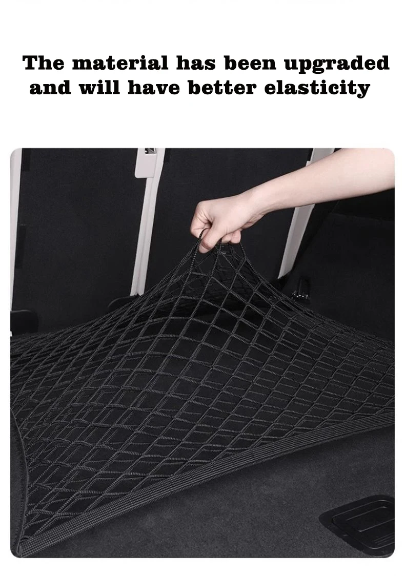 For Mazda CX 90 CX90 KK 2024-2025 Universal Car Trunk Net Elastic Luggage Net Cargo Organizer Storage Nylon Mesh Nets Auto Parts