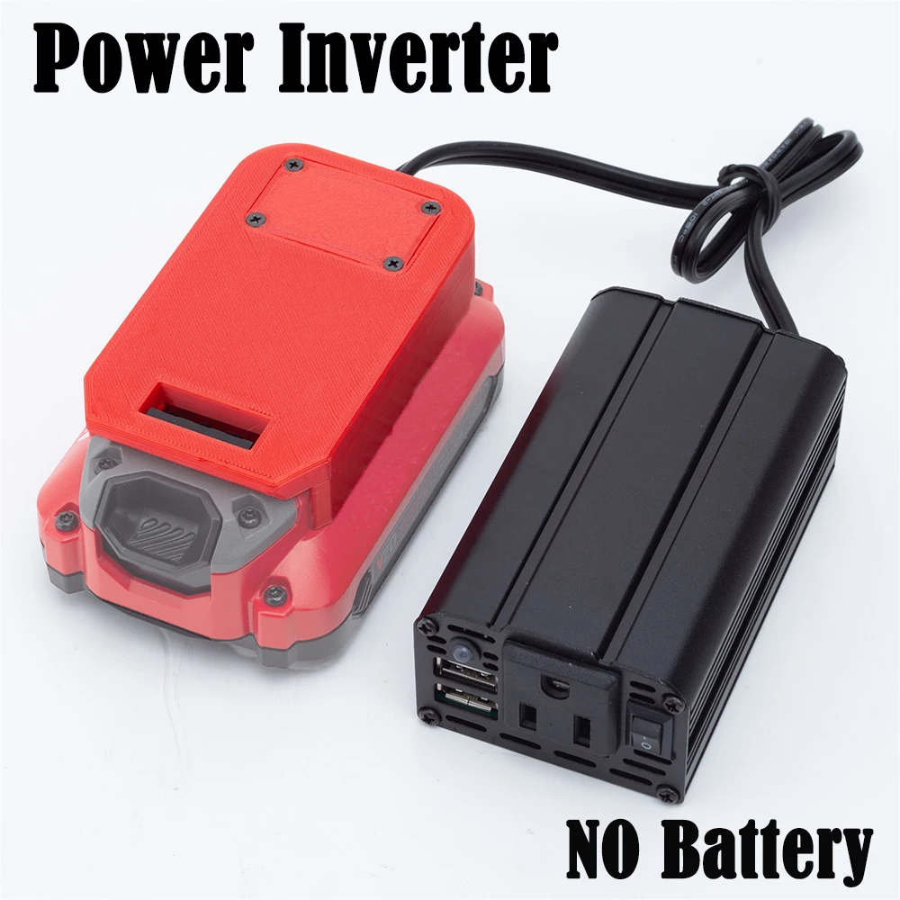 Inversor da Bateria do Poder para o Artesão 110v Lítio 20v com Interruptor e Transformador do Usb Ferramenta de Poder Nenhuma Bateria