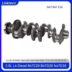 Engine Crankshaft Fit 2.0 T L Diesel N47 B47 For 07-23 BMW MINI 118d 120d 318d 320d 420d 520d X1 X2 X3 X4 X5 N47D20 B47D20 2.0L