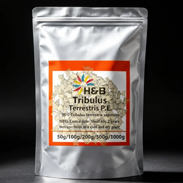 Bolsas recargables personalizadas para el extracto de Tribulus Terrestris, empaquetado en bolsa de aluminio para envío rápido