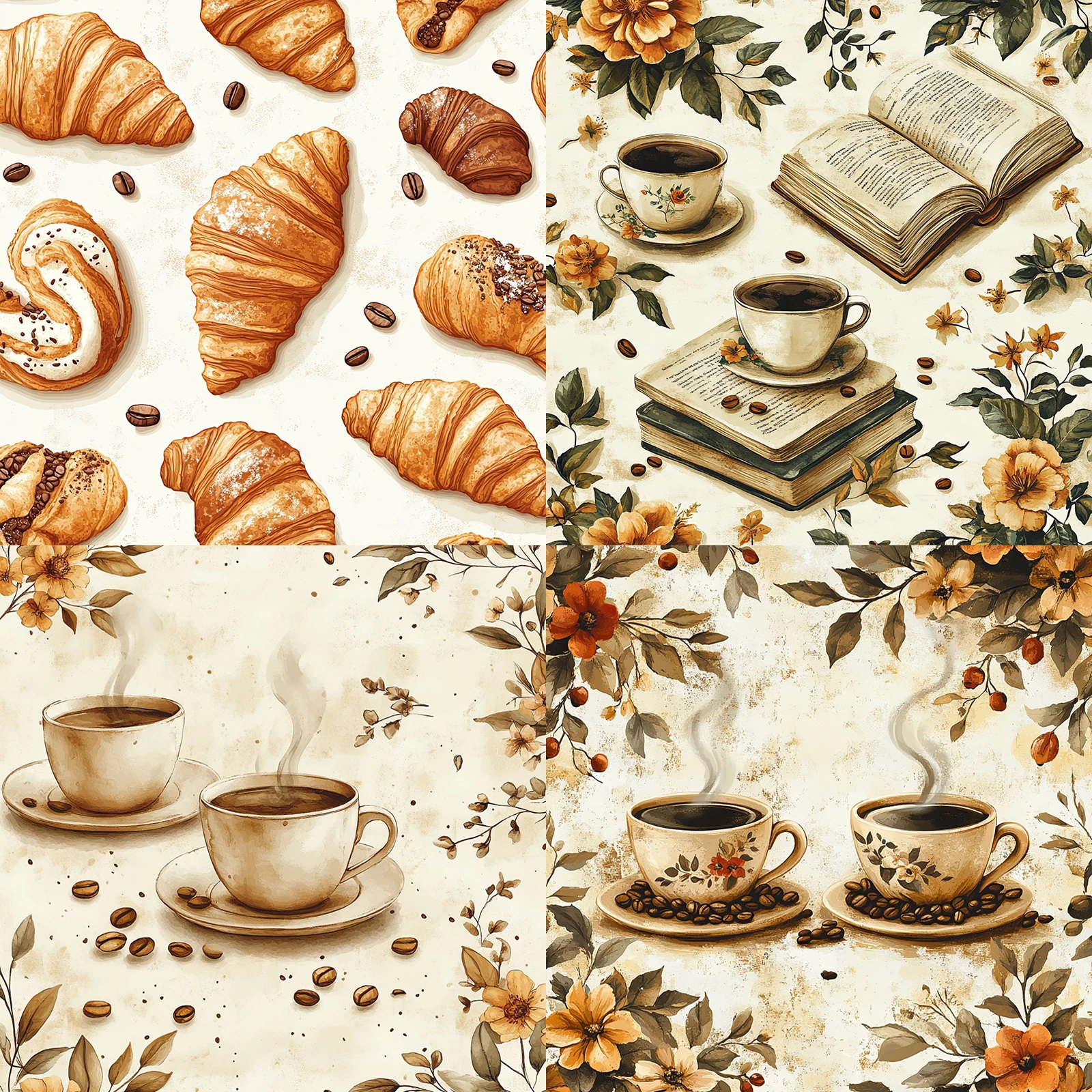 24 lembar ukuran 6 inci antik  - Coffee Tea Journal ulasan dan harga