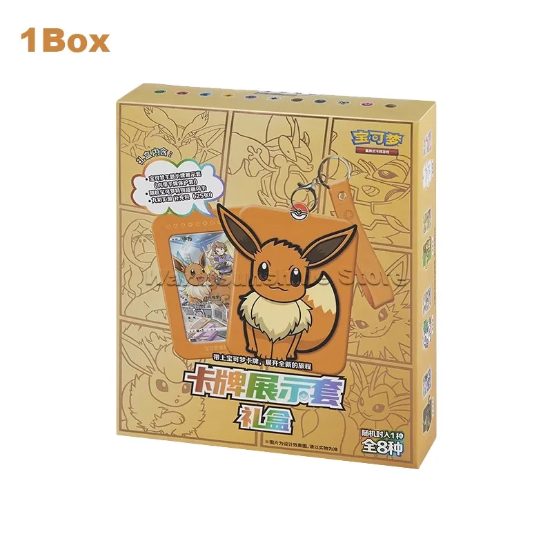 Original Eevee Pokemon Trading Card Game PTCG Simplified Chinese Version Box Children Christmas Birthday Gifts