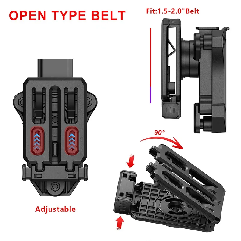 حافظة مسدس اليد اليمنى العالمية لـ CZ Walther S&W M&P Springfield XD Ruger SR9 SS P365 Taurus Colt Beretta92 Glock17 19 19x