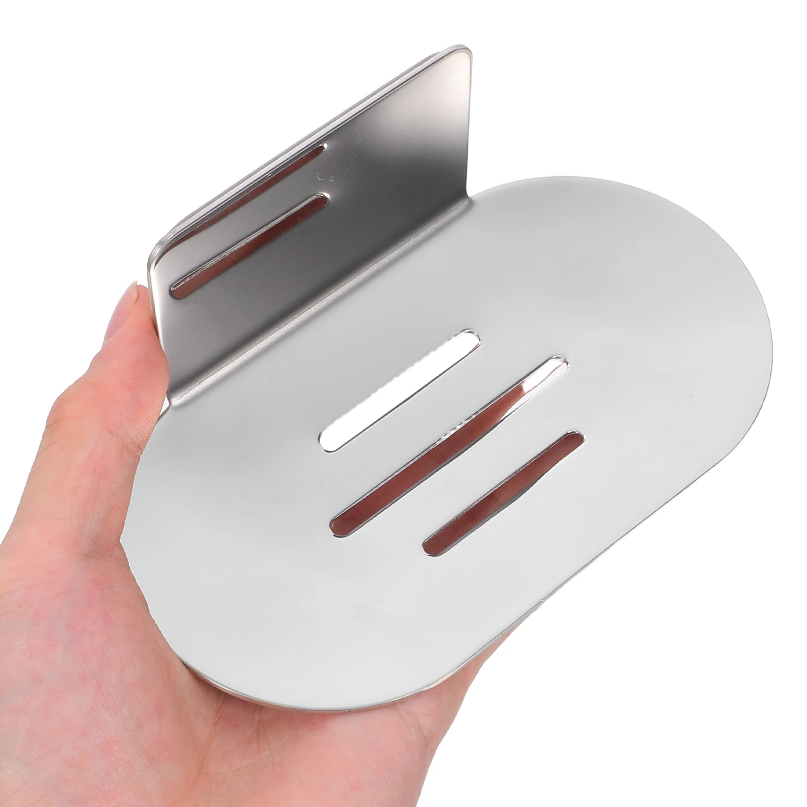 

2Pcs Stainless Steel Adhesive Soap Holder Self Draining Soap Dish No Drilling Bathroom Shower Tray Sink Trays for Bathroom