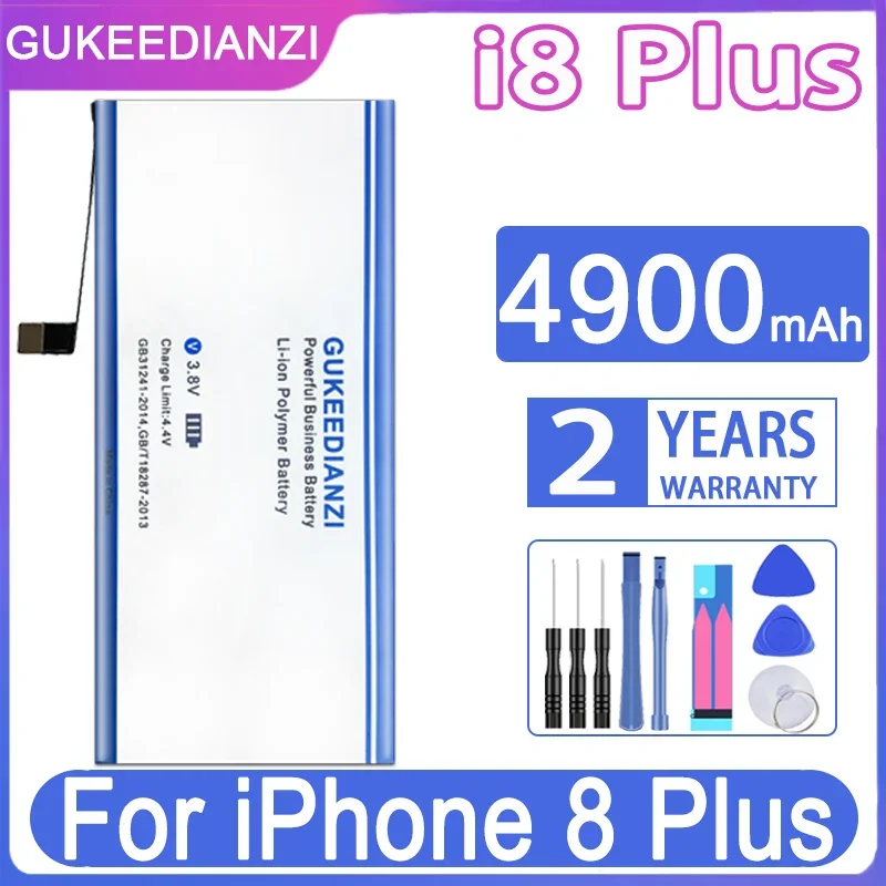 

GUKEEDIANZI Battery 4900mAh For iphone 8plus iphone8plus bateria