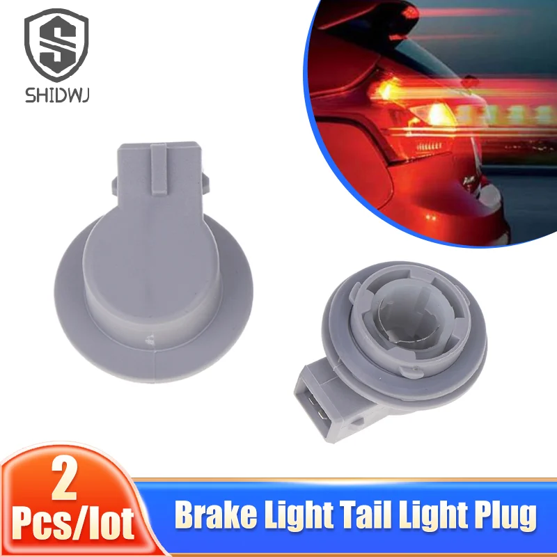 2Pcs/lot Brake Light Tail Light Plug For Automotive Connectors 2Pin P21W Bulb Lamp Holder Halogen Light Socket Accessories