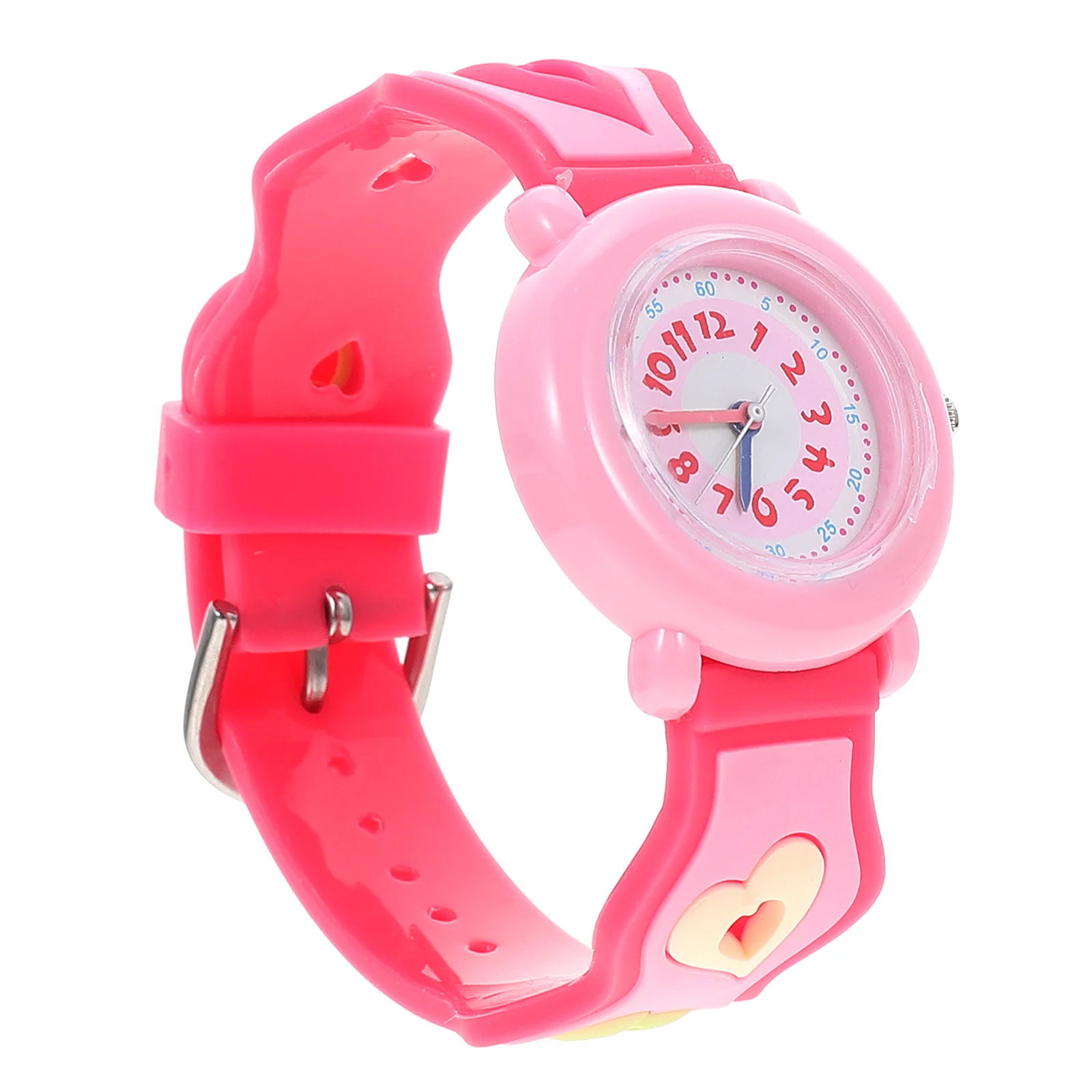Silicone 's Watch Cartoon Wristwatch Watches Heart Themed Waterproof Student Adorable