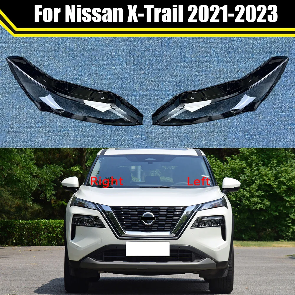 Auto Light Lamp For Nissan X-Trail 2021 2022 2023 Car Daylight Cover Lens Glass Shell Front Daylamp Mask Transparent Lampshade