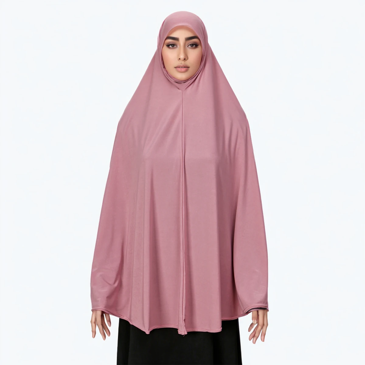 Moslim Abaya Volledige Cover Vrouwen Kleding Effen Kleur Innerlijke Hijab Lange Sjaal Premium Katoen Hennep Hijab Ramadan Gebed Vrouwen Jurk