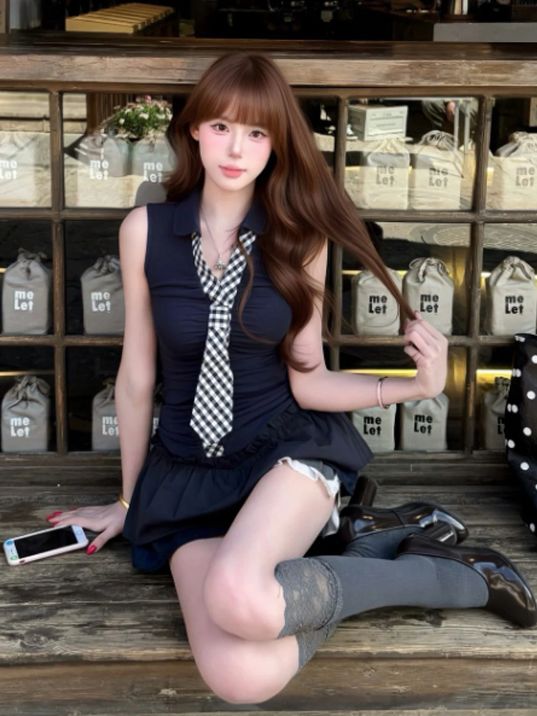 

Korean Gentle Style Top And Half Skirt Two-Piece Set Summer Whole Ootd Matching Skirt Set Women's Fashion Comfortable Short S...