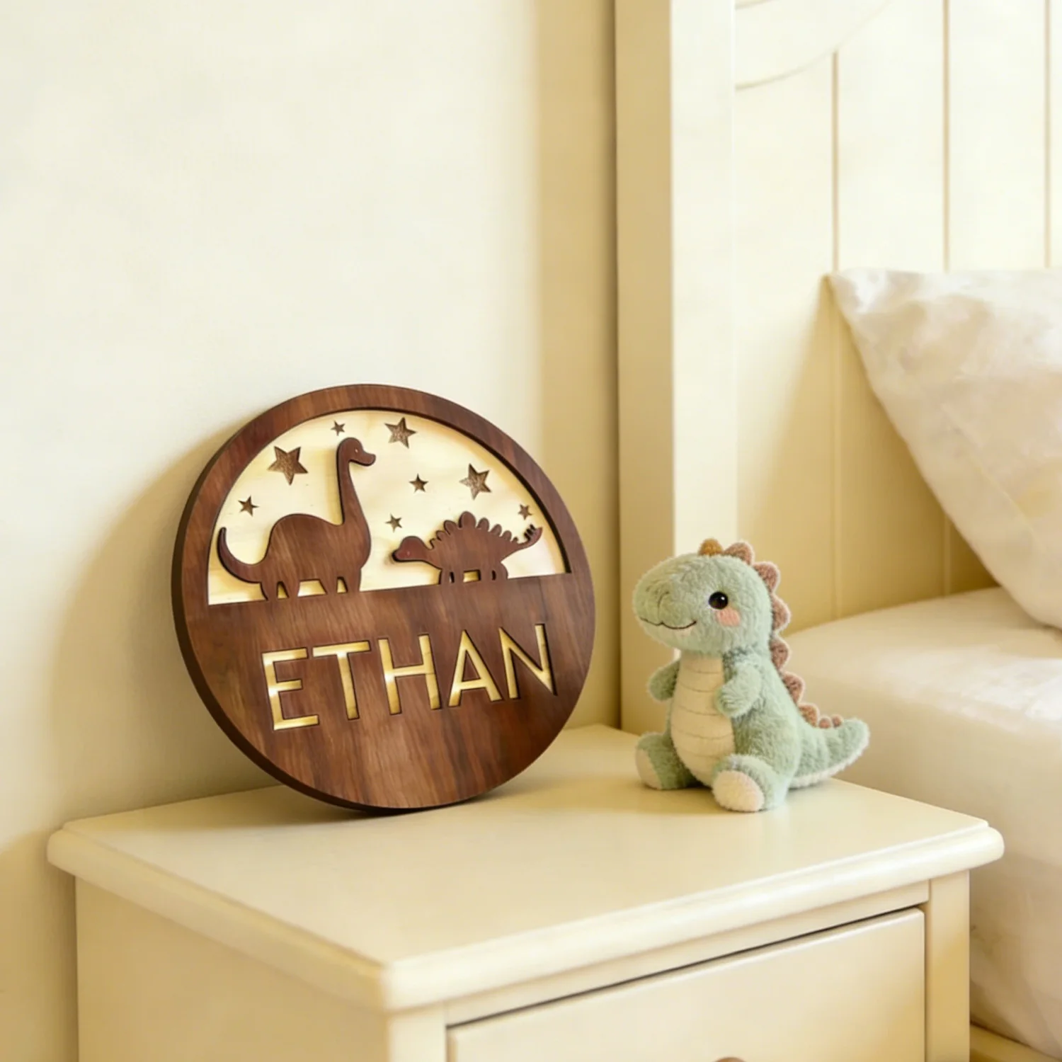 1 customizable double-layer name tag logo, customized wooden souvenir, multi scene decoration, perfect holiday gift