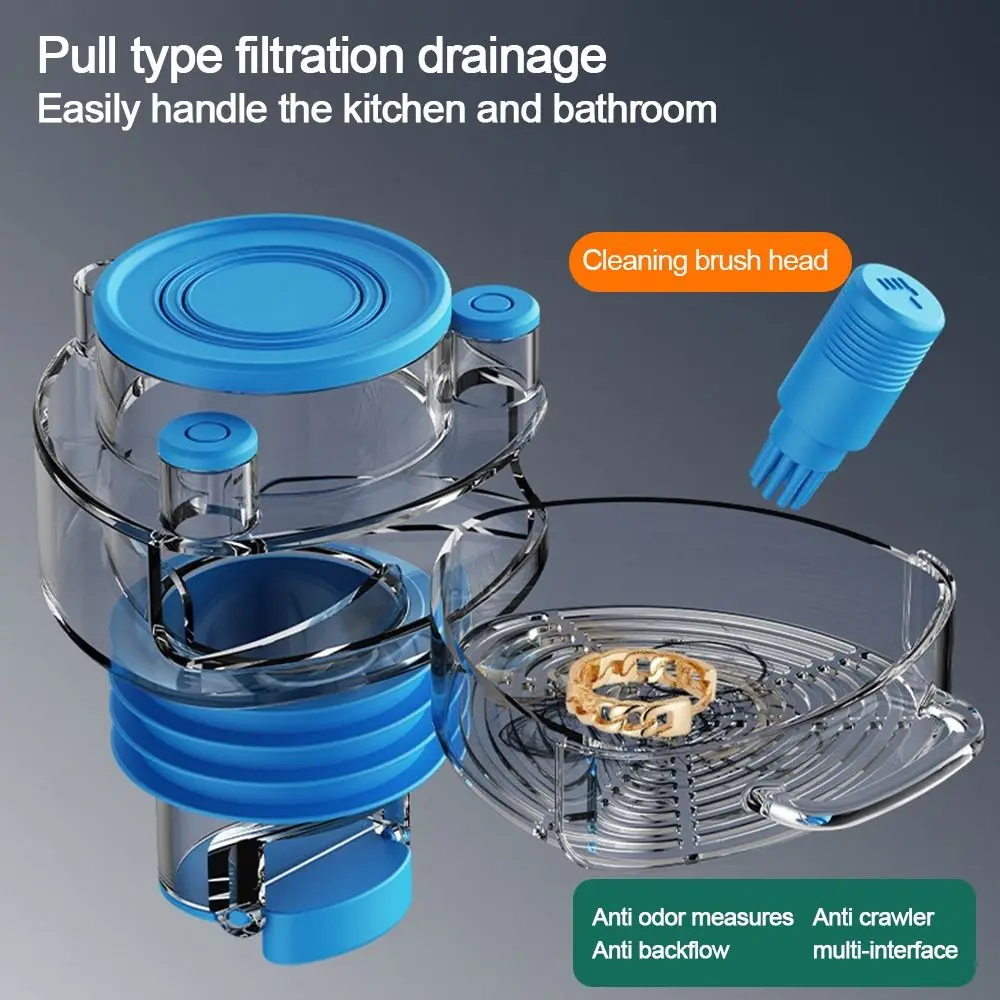 

Трехходовой соединитель для кухонной трубы, уплотнительное кольцо с защитой от запаха, многопортовая дренажная труба, многофункциональный универсальный соединитель для дренажной трубы