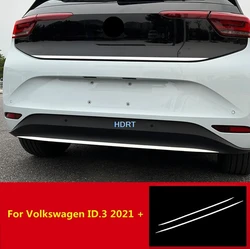 Car Style Accessories Exterior Sticker For Volkswagen ID.3 VW ID 3 ID3 2021 + Rear Boot Strip Trunk Cover Trim Tail Gate Molding