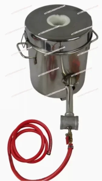 16 KG Large Gas Metal Melting Furnace Kit 2642°F / 1450°C Propane Forge Dual Burner 2 Crucibles Foundry Home Kiln Casting Tools