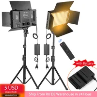 Nagnahz U800+ Luz de video LED Lámpara de estudio fotográfico Bicolor 2500K-8500k Regulable con soporte de trípode Control remoto para lámpara de grabación de video Fotografía al aire libre Luz de relleno con batería