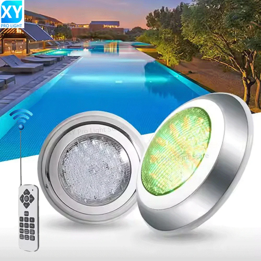25W RGB LED Swimming Pool Light IP68 Waterproof AC/DC12V 12W 18W Outdoor RGB UnderWater Light Pond LED Piscina Luz Spotlight