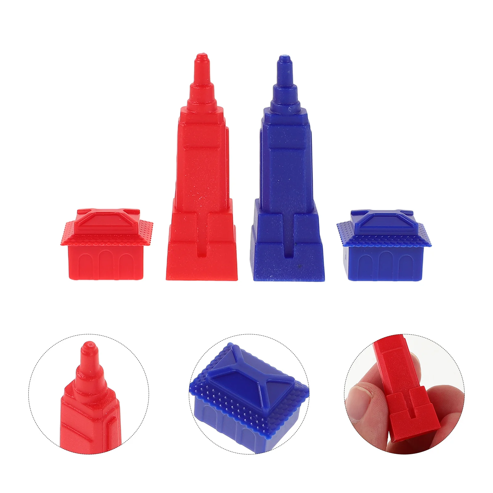 

1Set Replacement Plastic Houses Hotels for Board Game Game Pieces Replacement Pieces for Board Games