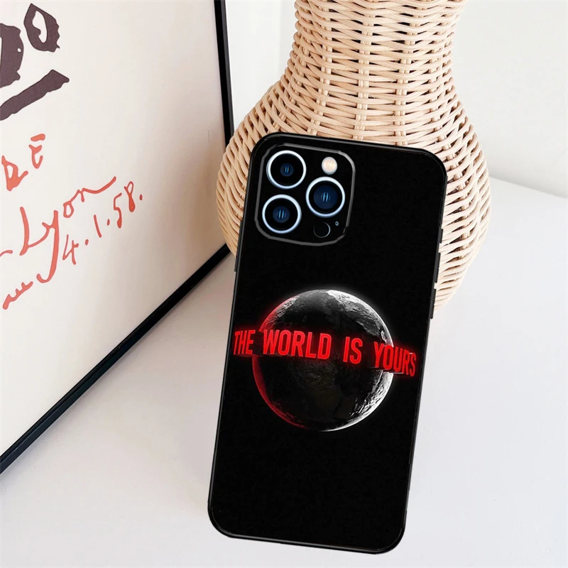 Scarface The World Is Yours Case For iPhone 16 15 Pro 12 13 Mini 11 14 Pro Max XS X XR Plus Back Cover