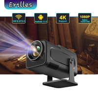 HY320 Mini 4K Android 11 Projector 300ANSI Wifi6 BT5.0 Native 720P Cinema Outdoor Portable 180° Rotable