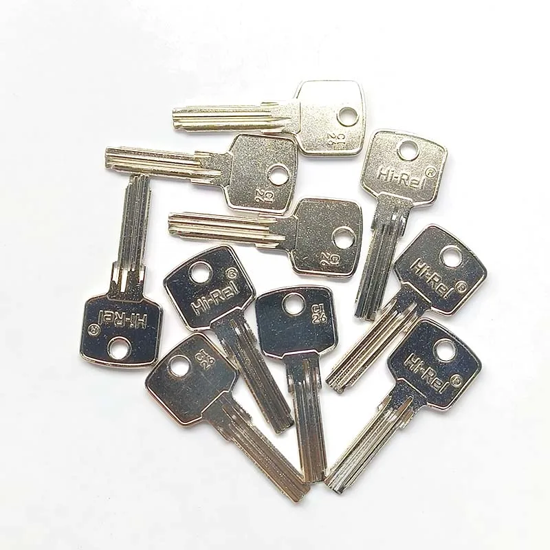 5-100 Pcs Hi-Rel CI-26 AB74 Silca AB48 1749 AU57L ABU74 Dimpled Keys Door Key Blanks Embryo Copper for Security House Home