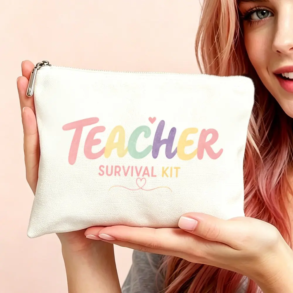 Trousse de toilette et de maquillage pour femmes, kit de survie pour enseignantes, cadeau de la Fête des Enseignantes pour maman, filles et amies