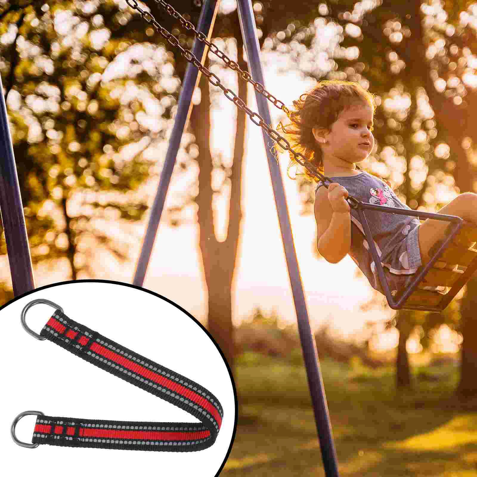 2 Pcs Strap for Hammock Swing Connection Belt Tree Hanging Kits The Playground Child Adjustable Straps