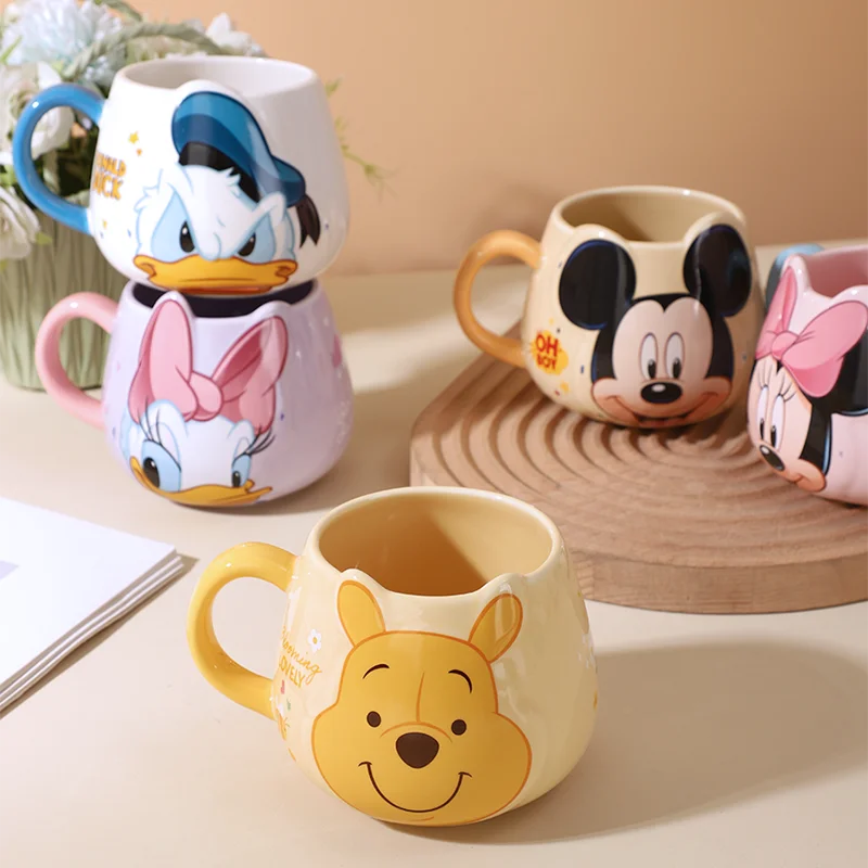 Disney ourson Mickey Minnie Donald Daisy canard gros ventre maison bureau tasse à café, cadeau d'anniversaire