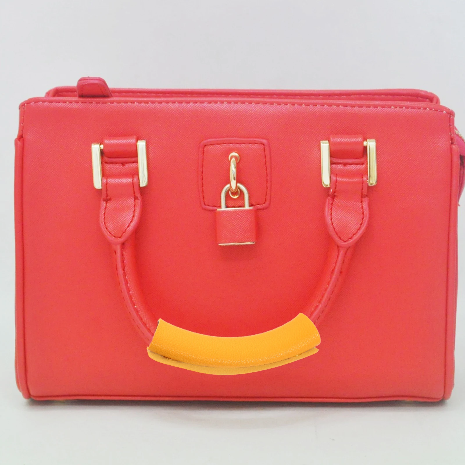 

1pc Luggage Handle Wrap Handbag Protector Pu Sleeve Comfortable Bag Accessories Thick Handles Easy Install