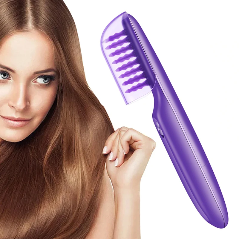 

2026 New Arrival Dropshipping Hot Sell Copper Comb Portable Hair Straightening Hot Press Comb Electric