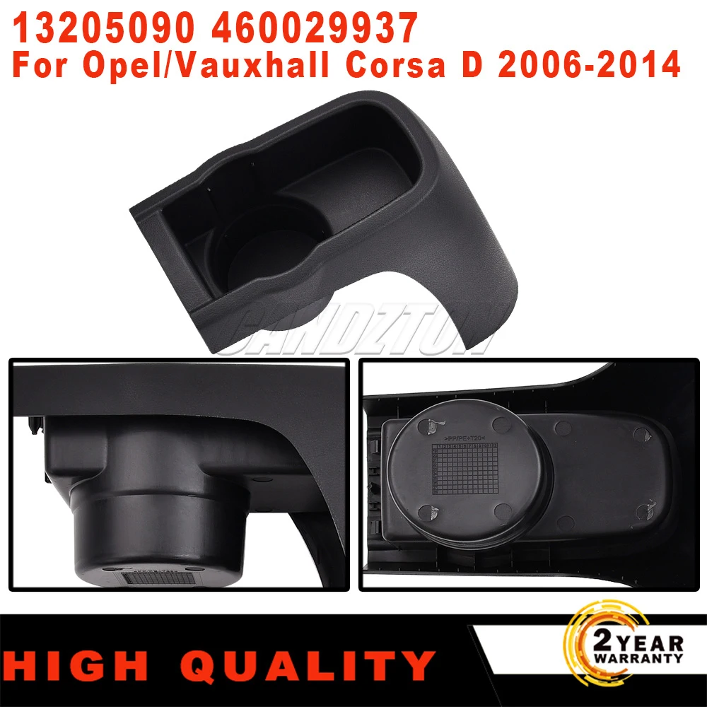 For Opel/Vauxhall Corsa D MK3 2006-2014 1 Pc New Centre Console Rear Cup Holder Coin Tray ABS 13205090 460029937 Car Accessories