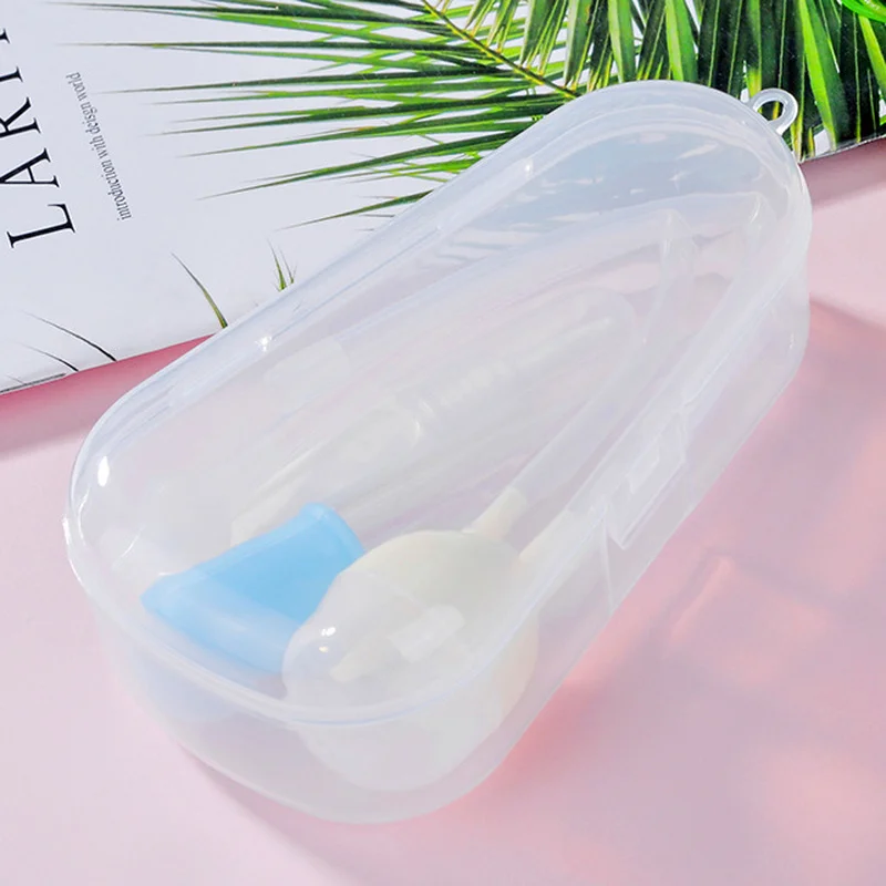 1pc transparente vazio caixa de plástico para o bebê mordedor mamilo nasal irrigador caixa de armazenamento crianças medicina doces caixa de armazenamento