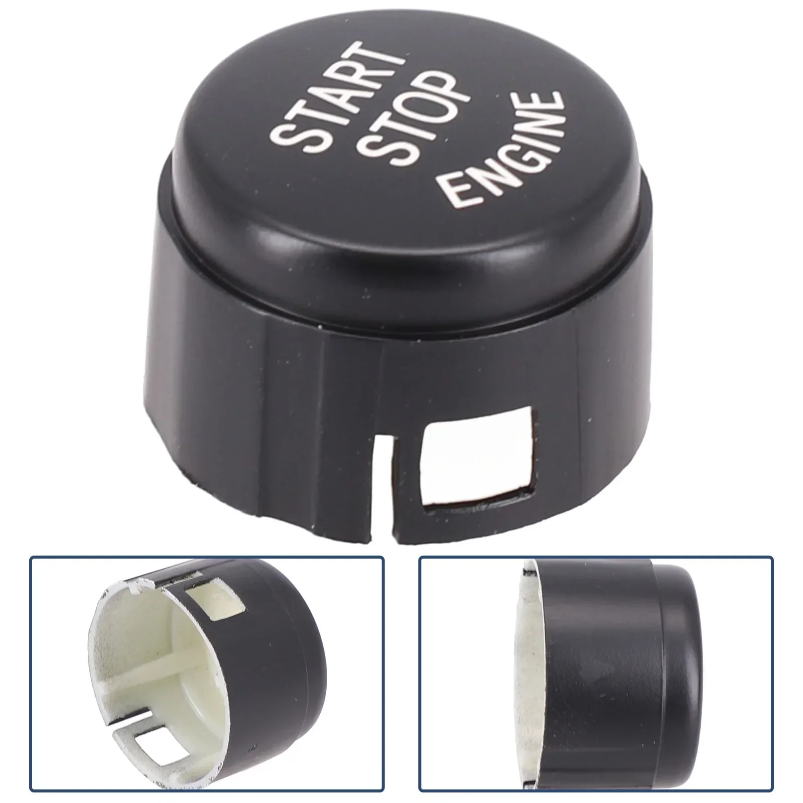 

Smooth And Reliable Start Stop Engine Button Switch Cover For BMW 5 6 7 F01 F02 F10 F11 F12 2009 2013 Easy Installation Black