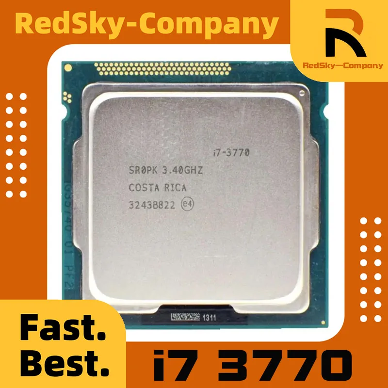 Used Core i7-3770 i7 3770 3.4GHz SR0PK Quad-Core LGA 1155 CPU Used Test perfect