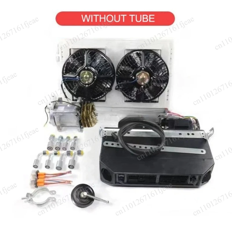 12V 24V A/C Air Conditioner Evaporator Radiator  Automotive Compressor kit for Car Truck Van Tractor Digger Motorhome AC Parts