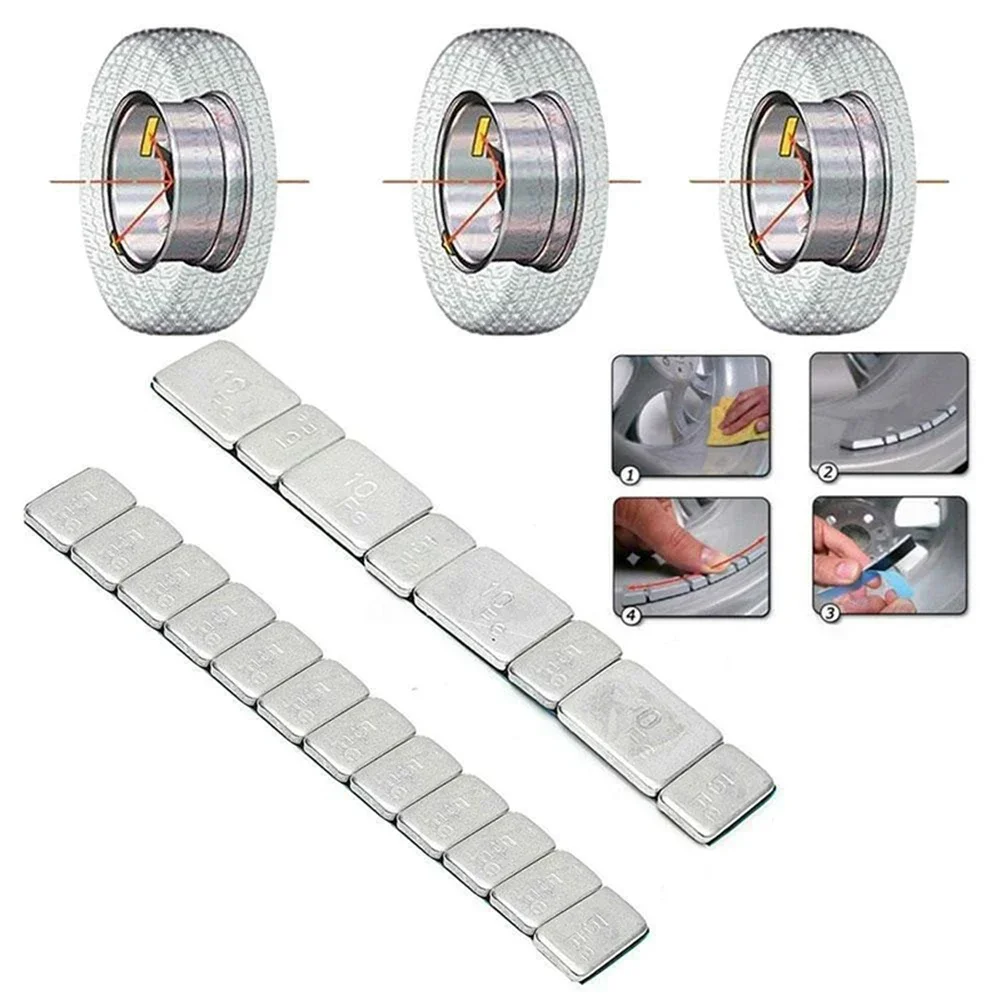 60g Adhesive Iron Wheel Tyre Tire Balance Weights For Cars&Motorcycle Balance Various Alloy Wheels 12.2 Mm/ 24.5mm Optional