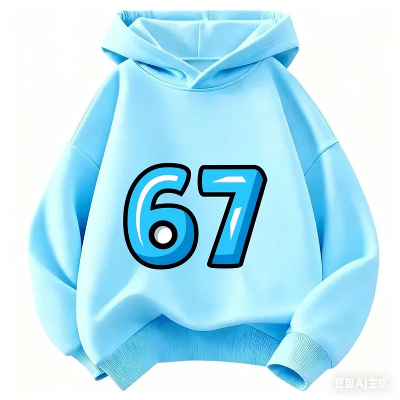 هوديي للأطفال من Viral 67 بشعار إنترنت مضحك، زي مريح وعصري وممتع للأطفال